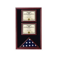Load image into Gallery viewer, 2 Certificates Flag Display cases
