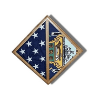 Load image into Gallery viewer, 2 Flags display case - Wall Mounted box
