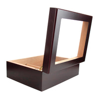 Load image into Gallery viewer, Premium Cigar Wood Box with Glass Top - Elegant Cigar Storage Solution
