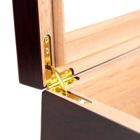 Load image into Gallery viewer, Premium Cigar Wood Box with Glass Top - Elegant Cigar Storage Solution
