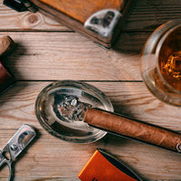 Load image into Gallery viewer, Premium Cigar Wood Box with Glass Top - Elegant Cigar Storage Solution
