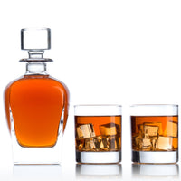 Load image into Gallery viewer, Park Ave Decanter Set with Old Fashion Rocks Glasses
