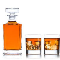 Load image into Gallery viewer, Classic Decanter Set with Old Fashion Rocks Glasses
