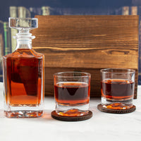 Load image into Gallery viewer, Add Your Logo - Classic Decanter Set In Wood Box

