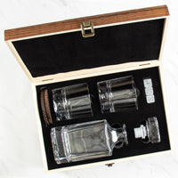 Load image into Gallery viewer, Classic Decanter Set With Engraved Wood Gift Box
