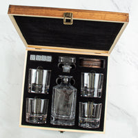 Load image into Gallery viewer, Add Your Logo - Classic Decanter Set In Wood Box
