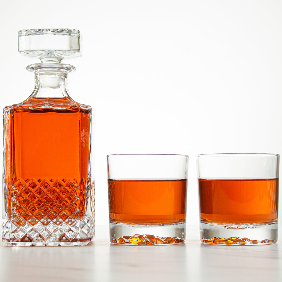 Iceberg Decanter with Rocks Glasses