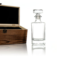 Load image into Gallery viewer, Custom Wood Box With Classic Decanter - Add Your Logo Here - Add Your Brand Name - Add Your Design
